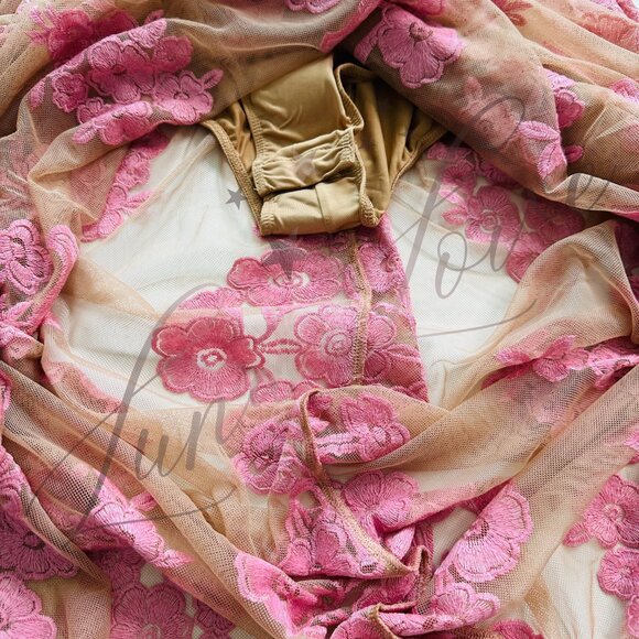 FOR LOVE & LEMONS x FREE PEOPLE Temecula Maxi Dress In Pink NWT - Picture 7 of 13